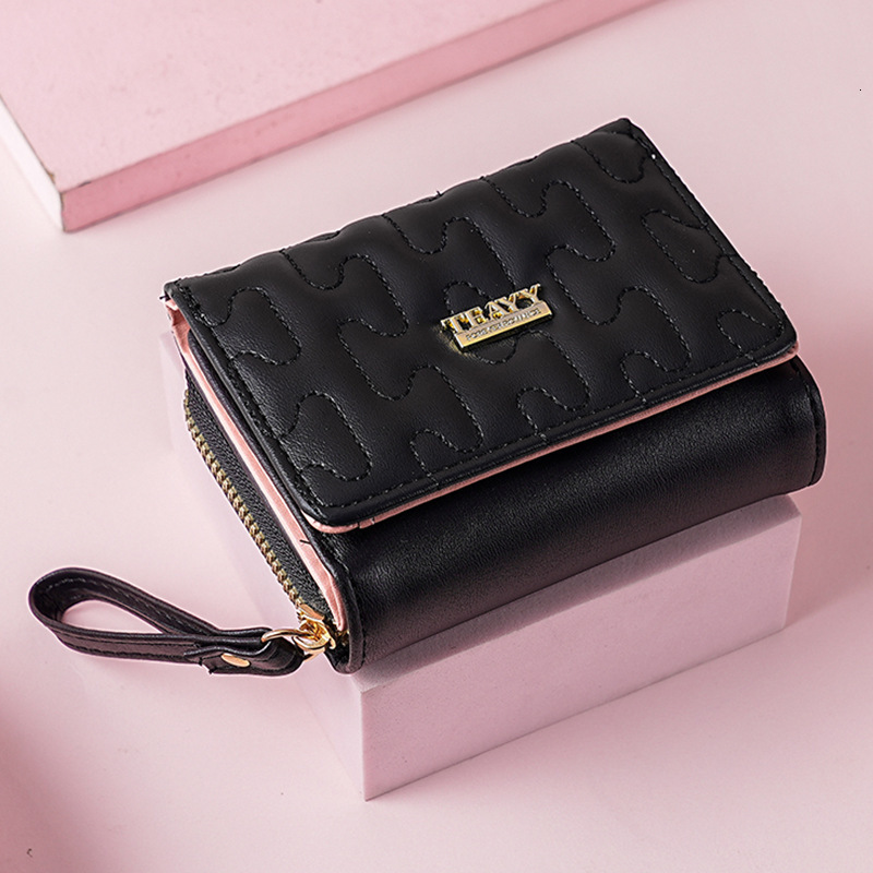 Free Shipping 2025 New Designer Bag Spring Women's Versatile Wallet Short Multi-card Slot Women's Coin Purse Fashion Zipper Card Holder Ladi