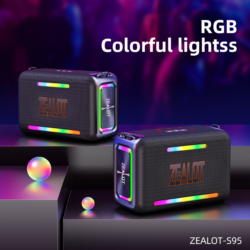 S95 Customizable Zealot Durable Waterproof Wireless Bluetooth Speaker for Outdoors Easy Pairing & Robust Design
