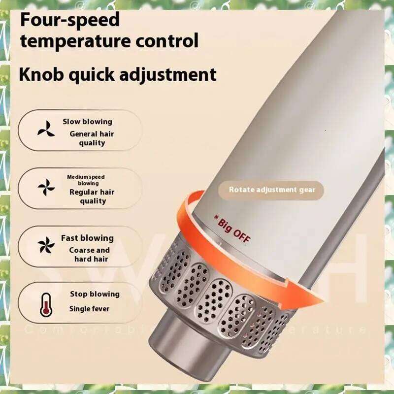 FIZP Multifunctional Curling Iron Blow Dryer Brush Professional Comb Straightening Suitable For All Hair Types EU