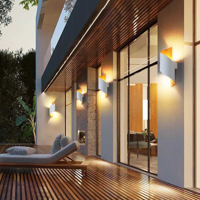 Modern LED Wall Light Waterproof IP65 Up Down 10W Outdoor Lighting Home Hotel Shop Corridor Porch Sconce Wall Lamps AC 220V 110V XJ250624