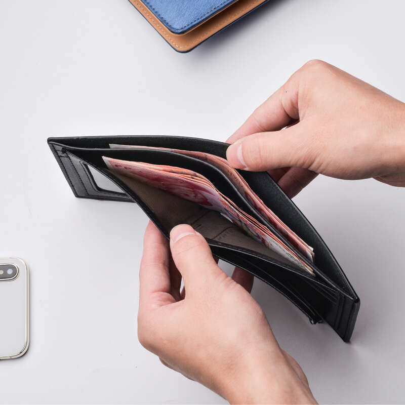 New Men's Short Driving License Multi-Card Slot Men 70% off Horizontal Business Leather Wallet wallet designer mens wallet