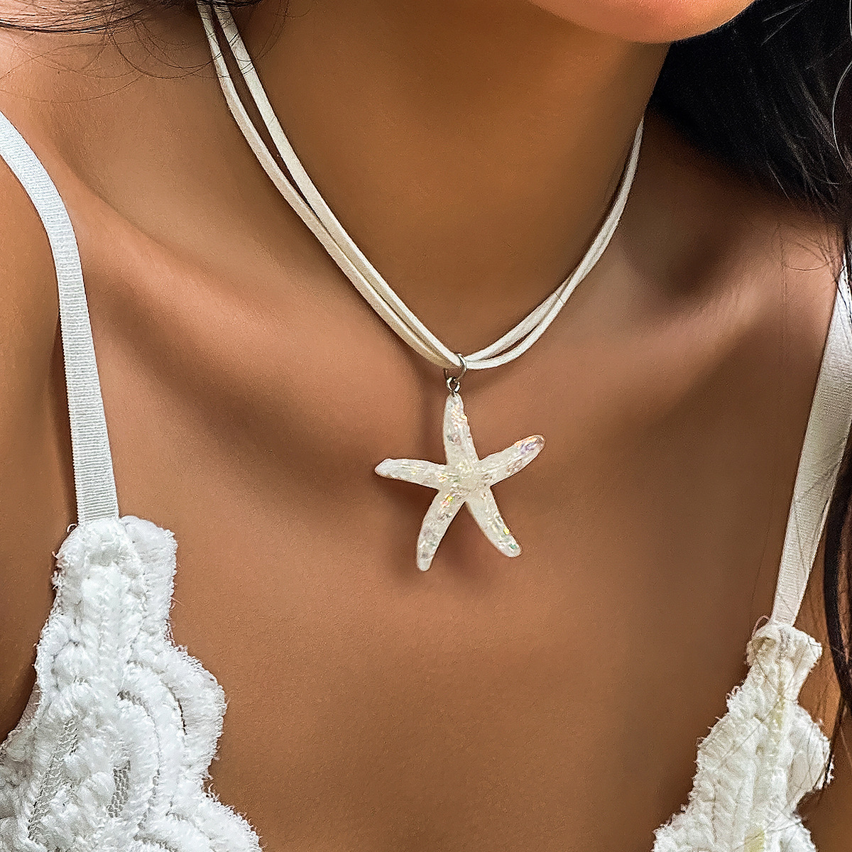 Accessories Personality DIY Starfish Tassel Beach Mermaid Bohemian Style New Necklace