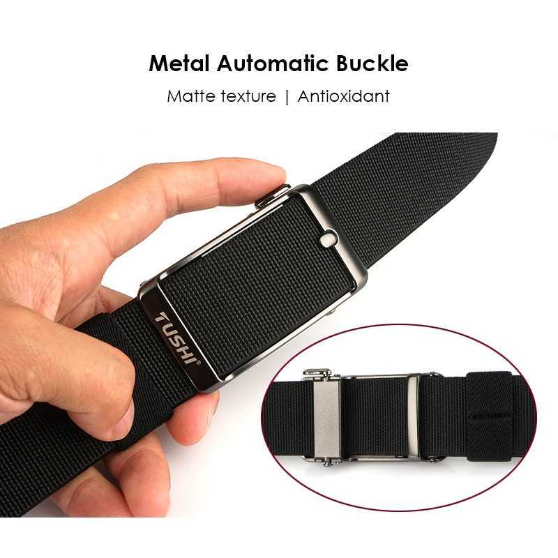 KOLBER 35mm Elastic Casual Belt for Men Metal Automatic Buckle Tight Canvas Stretch Belt Fashion Work Belt Male Waistband Gift W250625
