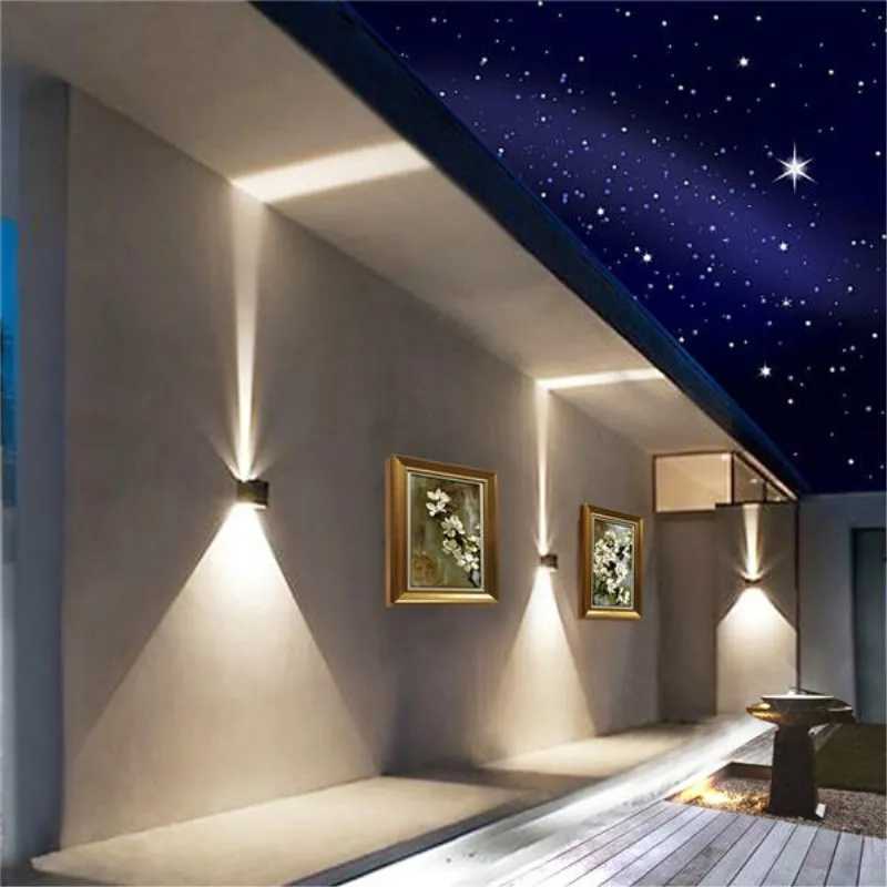 6W 12W LED Wall Light Outdoor Waterproof IP65 Porch Garden Wall Lamp Sconce Balcony Terrace Decoration Lighting Lamp XJ250624