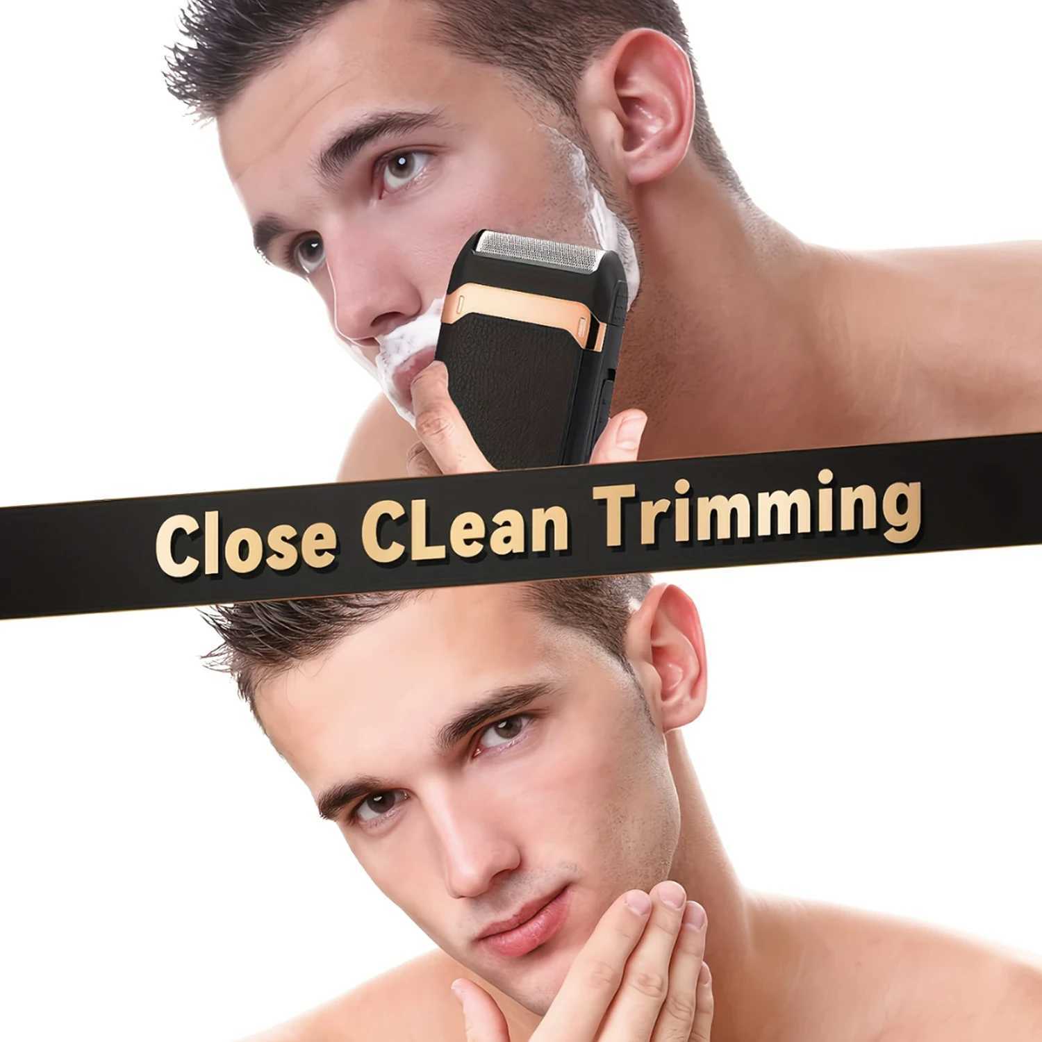 Beard Shaver Electric Sideburns Trimmer For Men With Nail Clipper Cutter Rechargeable Lithium Battery W250625