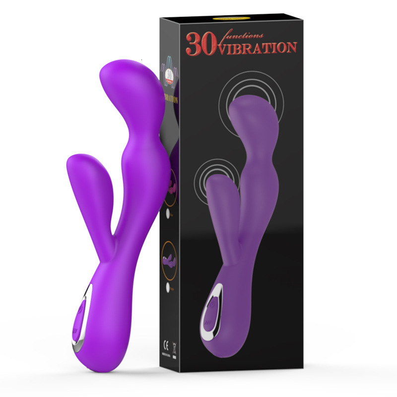 Haoqi Fun Adult Sex Toys Silicone Dual-Head Vibrator for Women Masturbation Massager