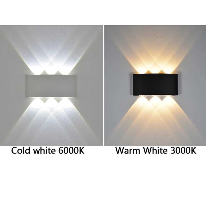 Nordic LED Waterproof IP65 Outdoor Wall Lamp 6W 8W Aluminum PIR Motion Sensor Wall Light Garden Porch Sconce AC110V220VXJ250624