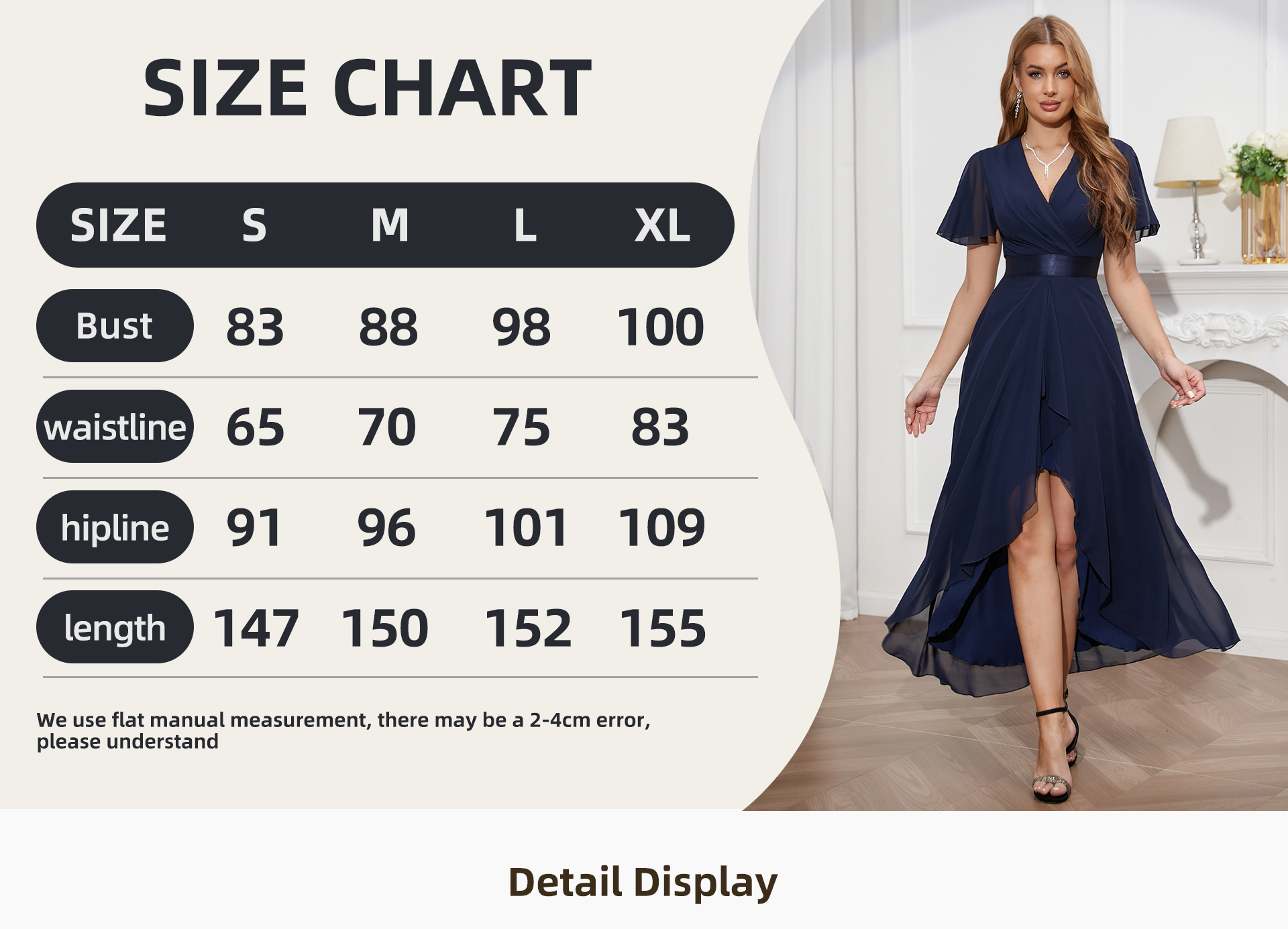 Prom dress trailing skirt front short and back long sexy split deep V dress dress hand-folded elegant tulle dress prom dress bridesmaid