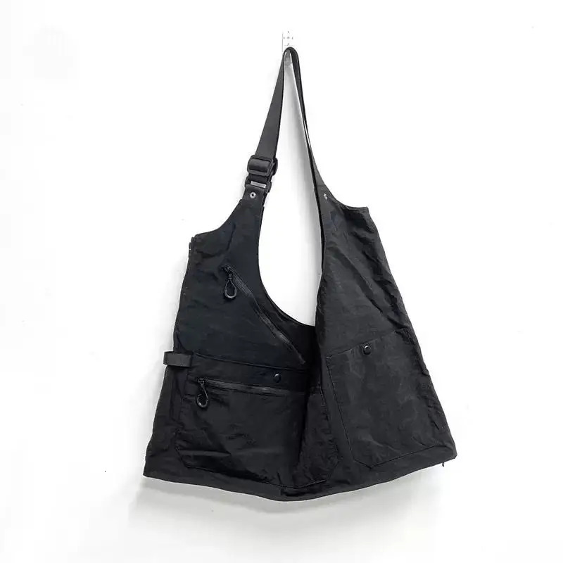 2024 Multifunction Tactical Hip Hop Techwear Cargo Vest Men Women Outdoor Camping Dualuse Variable Backpack Waistcoat 250617