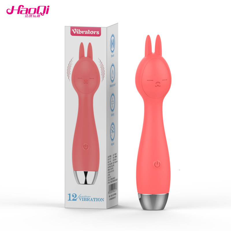 Haoqi Fun New Female Masturbation Massager 12-Speed Single-Head Vibrator Adult Sex Toy