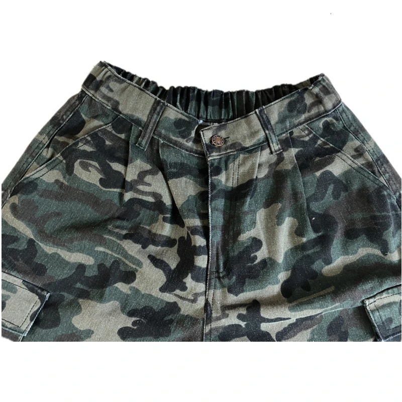 Womens Large Pocket n Camouflage Loose s Summer Street Cargo Shorts Young Girl Casual Bottom Female Calflength Pants 250616