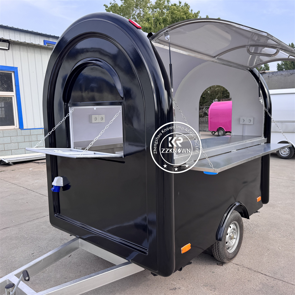 Street Concession Fast Food Truck Pizza Cart With Full Kitchen Snack Coffee Kiosk Customized Size Color Food Trailer For Sale