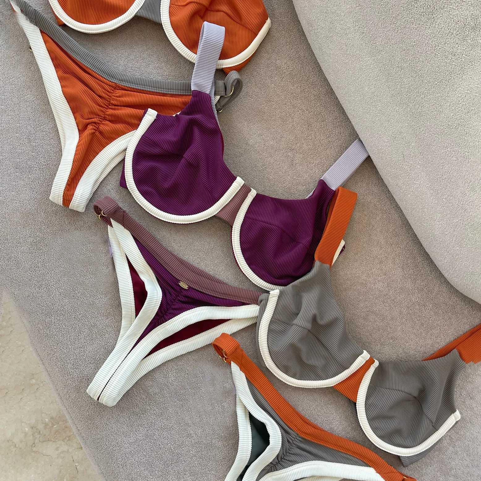 Push Up Bikinis Sexy Swimsuit Women Swimwear Micro Bikini Set Low Waisted Swim Suit Patchwork Beachwear Brazilian Biquini Female XJ250624