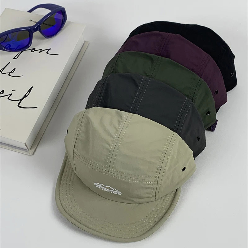 Japanese Breathable Short Brim Baseball Cap Men Women Quickdrying Foldable Soft Hiphop Caps Summer Outdoor Camping 5sided Hat 250624