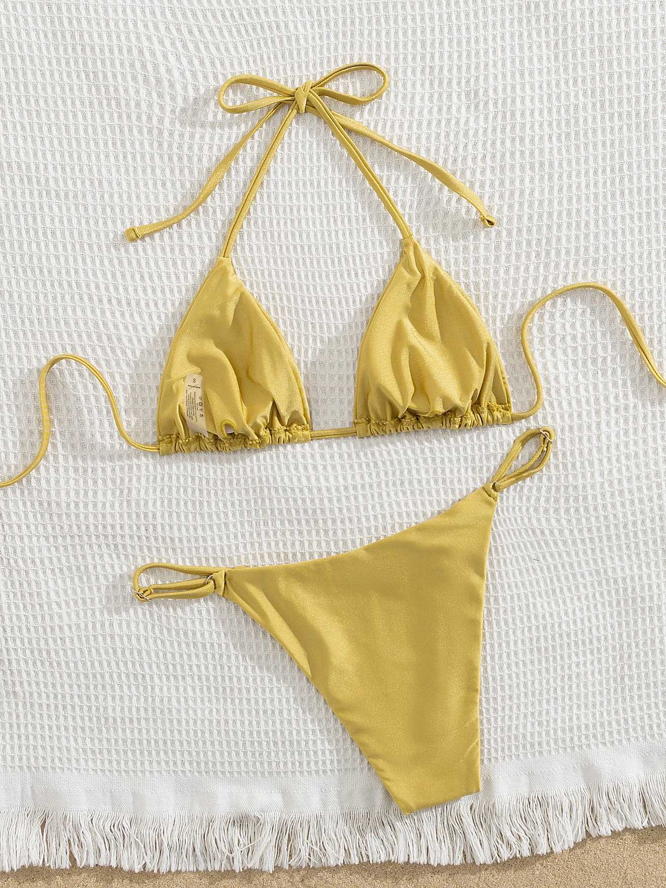 2025 Trend Full Diamond Bikini With Long Skirt Women Swimsuit Fashion Sexy Lady One Shoulder Dress Set Female Beachwear OutfitsXJ250624