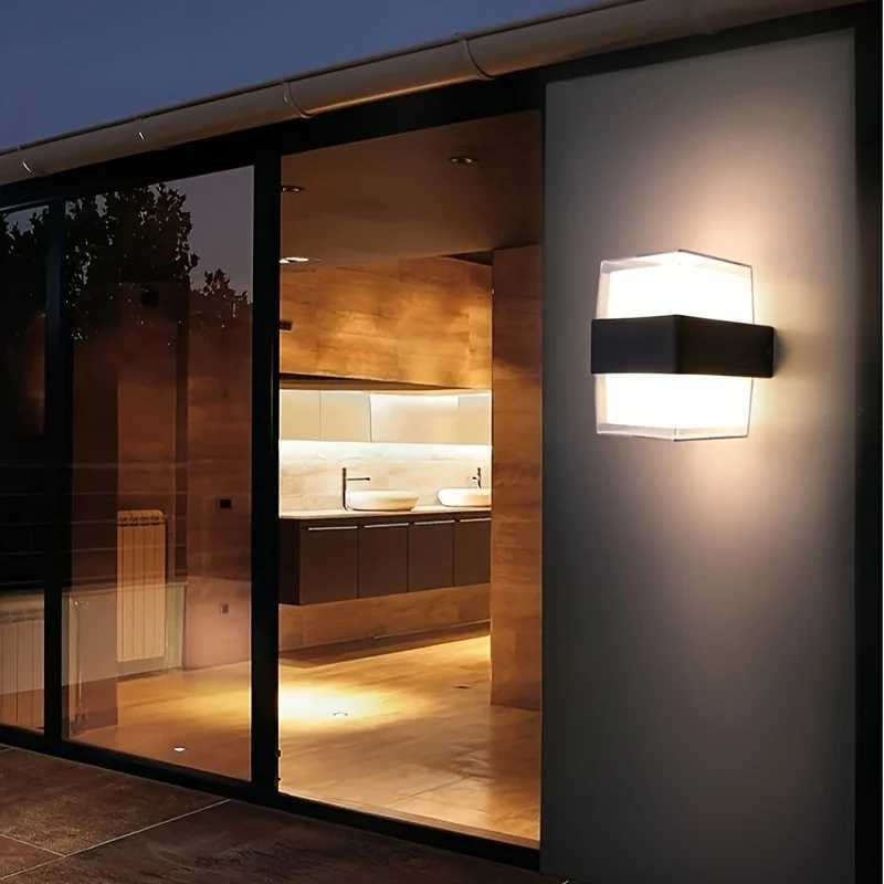 LED Wall Light Outdoor Waterproof Modern Nordic Style Indoor Wall Lamps Living Room Porch Garden Lamp XJ250624