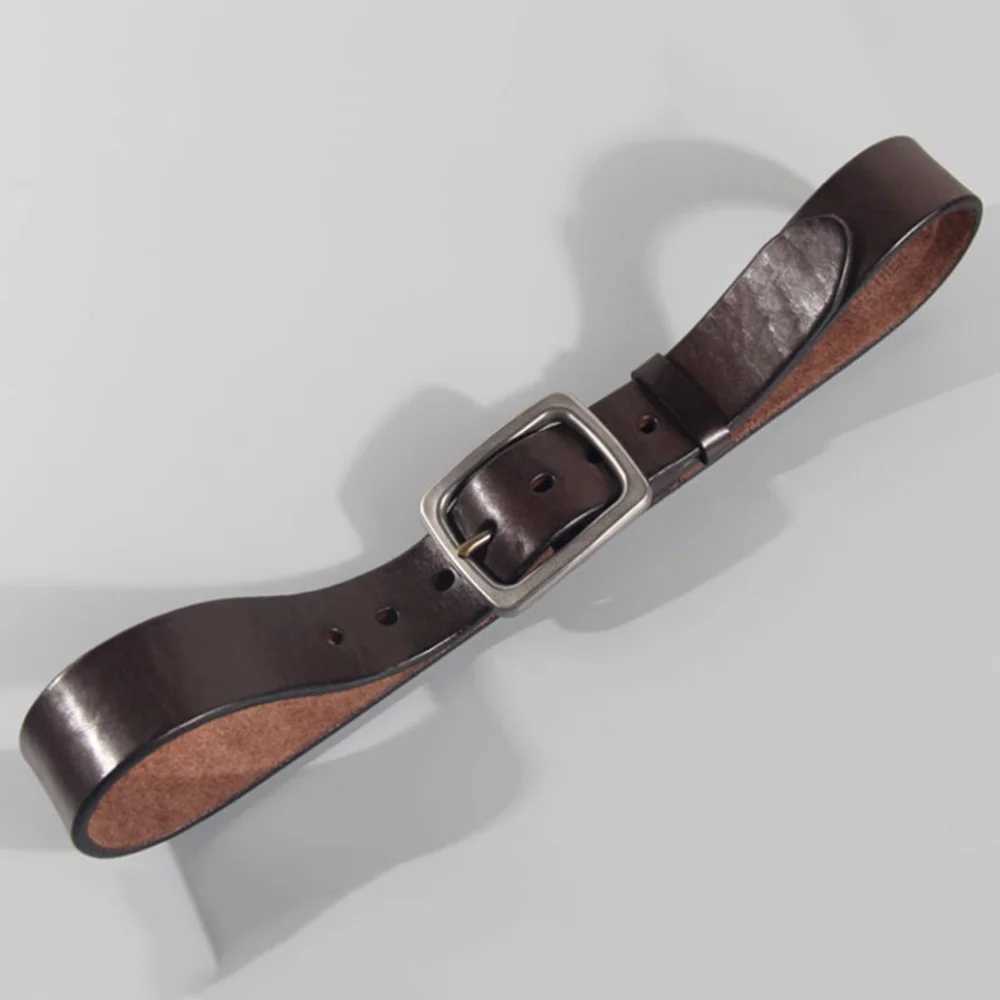 FAJARINA Unique Design Mens Retro Personality Men Thickening Solid Layer Cowhide Jeans Belt Leather Stainless Steel N17FJ1016 W250625