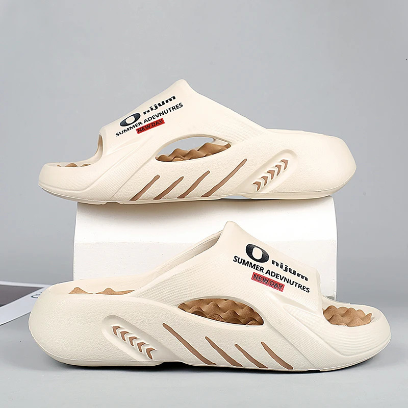 Men Massage Slippers Slides Indoor Outdoor Sandals Beach Casual Shoes Comfortable Sole Mens Big Size 3847 250624