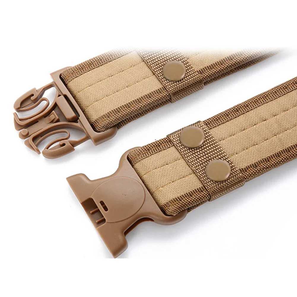 Men Style Combat Quick Release Tactical Belt Fashion Canvas Waistband Outdoor Sports Training Hunting Hiking Belts W250625