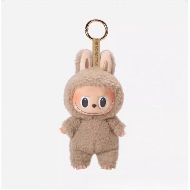 Free Shipping Designer Doll Pendant Labubu Heartbeat Macaron Plush Doll Toy Labubu Doll Keychain Bubble Mart