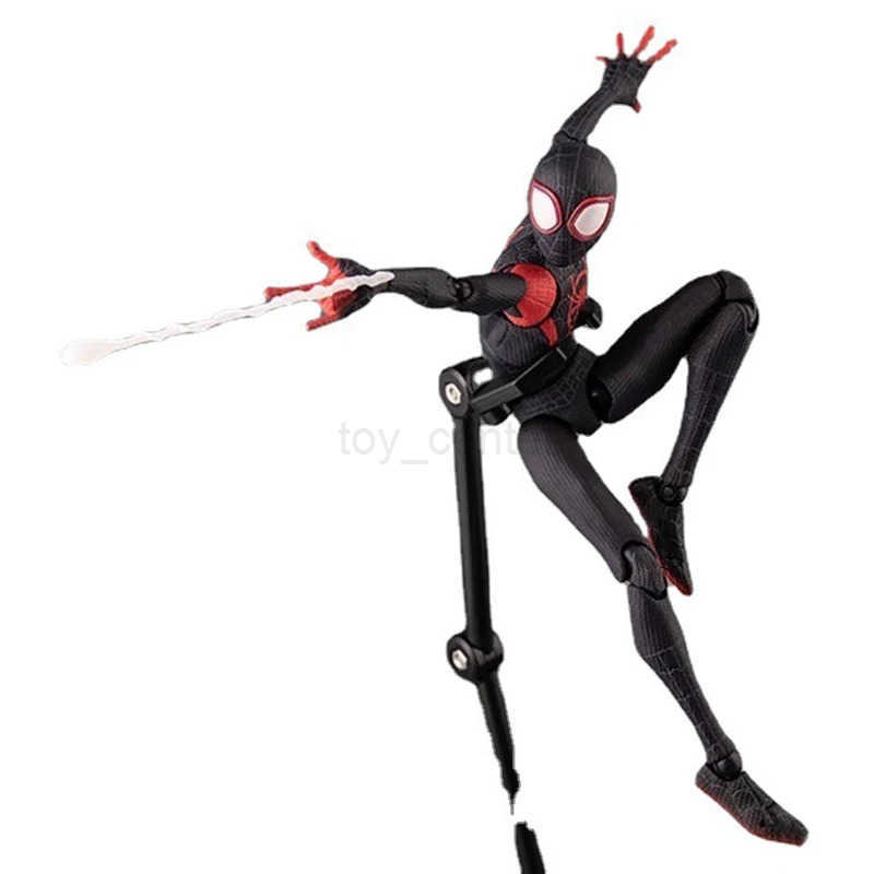 Disney Miles Morales Spider Man Action figures 15cm Multi-Accessories Super Hero Spiderman Movable Statues Model Collectible Ornaments W20250625