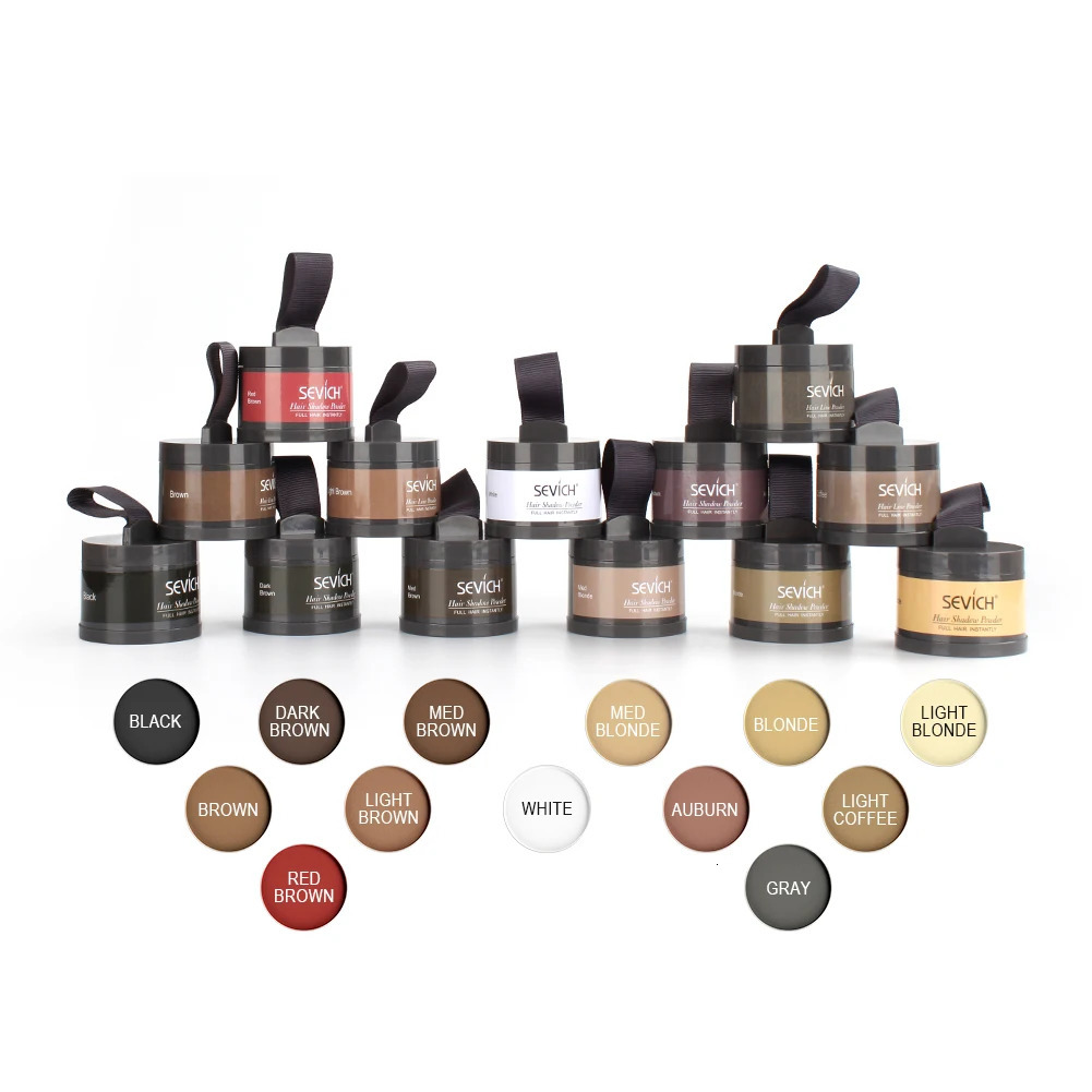Sevich Hairline Powder 4g Black Root Cover Up Natural Instant Waterproof Hairline Shadow Powder Repair Fill In Shadow Thinning 250625
