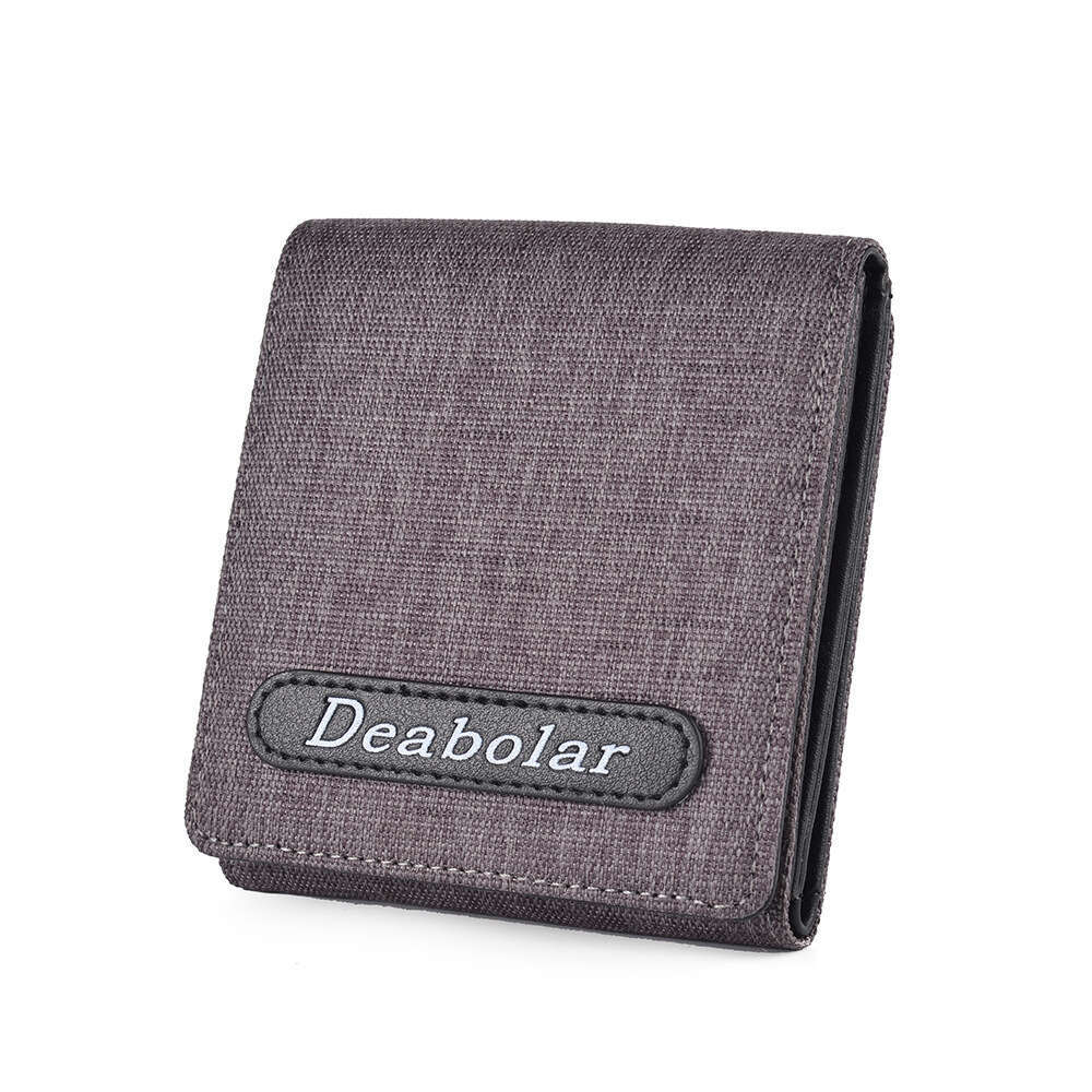 New Men's Wallet Short Canvas Simple Youth High School Student Multi-Card Slot 70% off Ticket Holder wallet designer mens wallet