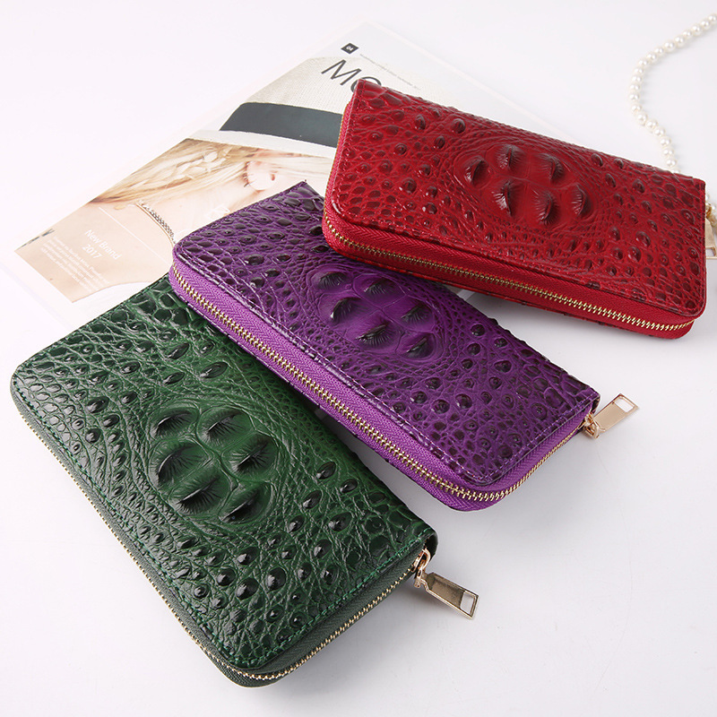 Free Shipping 2025 New Designer Bag Crocodile Pattern Unisex Clutch Bag Casual Business Wallet Large Capacity Unisex Clutch Bag Cross-border Exclusive