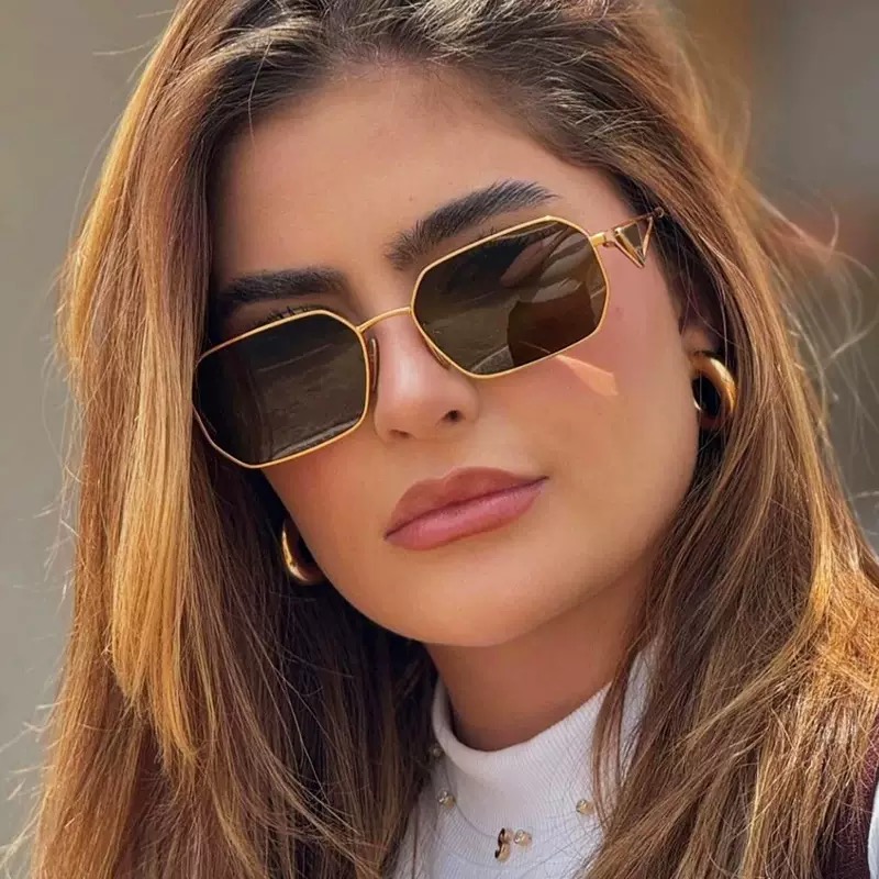 Metal designer sunglasses for Women mens sunglasses triangle hollow letter Eyeglasses fashion gafas de sol simple classical mens sun glasses designers faf199