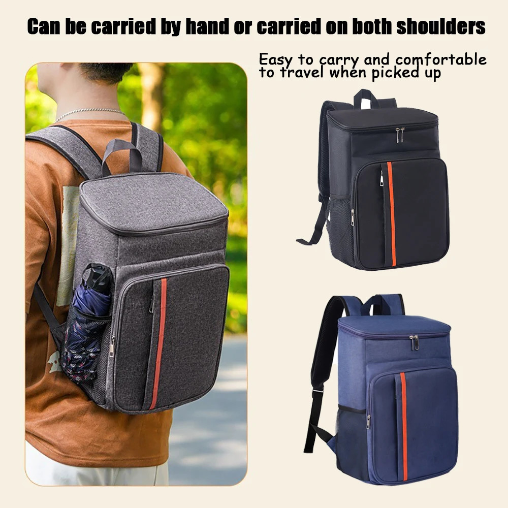 Picnic backpack double shoulder insulation bag suitable for travel outdoor camping picnicking nonfood direct contactzwq 250624