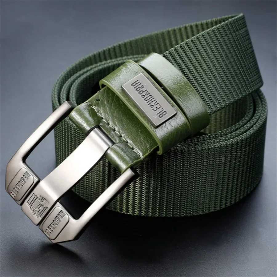 Men Pin Buckle Belt Canvas Belt MenFashion Nylon Belt Jeans Belt Military Training Thickened Denim Belt Trend Outdoor Casual W250625