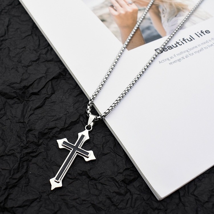 Cross necklace for women, super fairy necklace, cold style collarbone chain for women