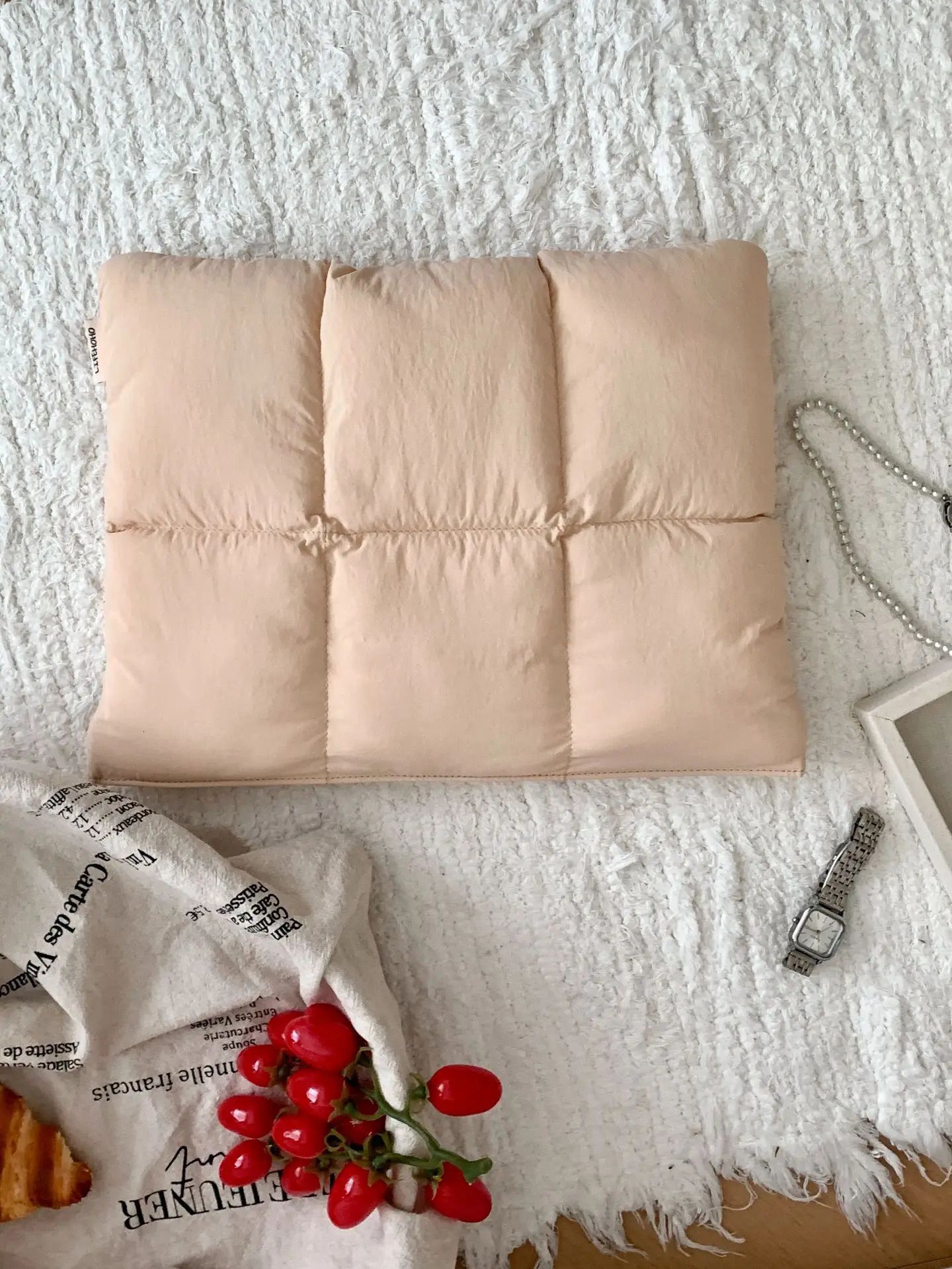 Laptop Sleeve Puffy Laptop Cover 13.3 14 15 15.6 Inch Notebook Pouch For Dell LG Cute Computer Bag 250624