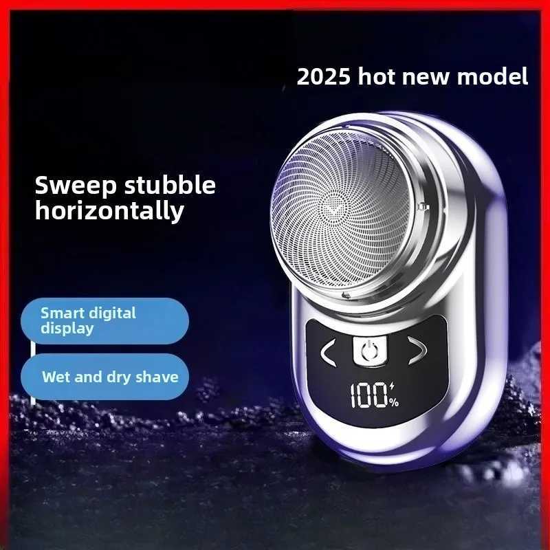 2025 Mini Electric Shaver - Portable Mens Travel Razor Waterproof USB Fast Charging Grooming Kit W250625