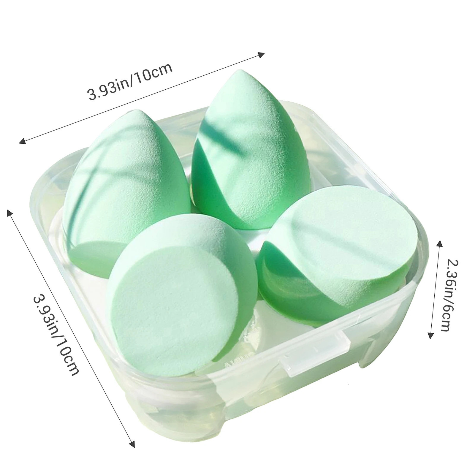 4pcs Professional Beauty Makeup Sponges Soft Skin Friendly Cosmetic Sponge with Dry Wet Use for Women Daily Makeup Tool 250625