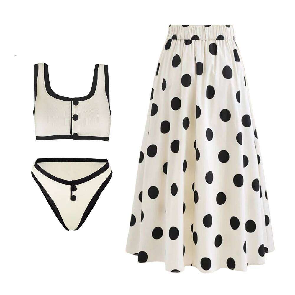 Two Piece Women's Bikinis Set 2024 Push Up Patchwork Slim High Waist Sexy Print Retro Swimwear Female Beach Bathing Suit Femme