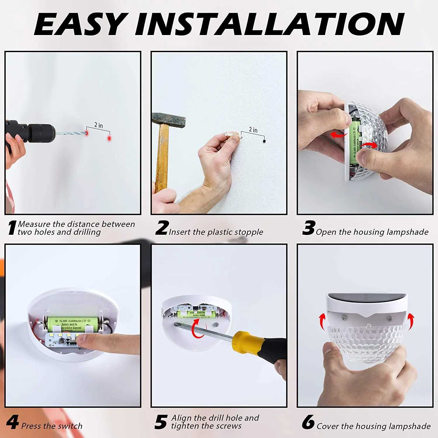 LED Solar Fence Lights Outdoor Waterproof Wall Lights Corrugated Lights for Fence Terrace Garden Path Decorative Lights XJ250624