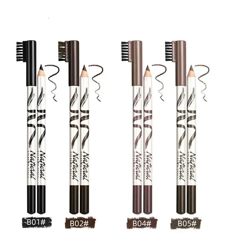 1PCS Hard core eyebrow pencil thin eyebrows with eyebrows 12 pieces five colors with distinct roots 250625