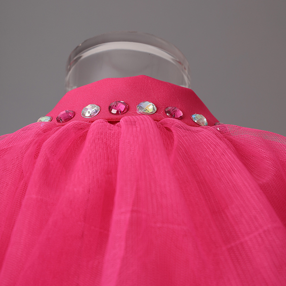 Women's Jackets European and American heavy industry design sense flower inlaid diamond splicing mesh collar suit autumn new style temperament lo