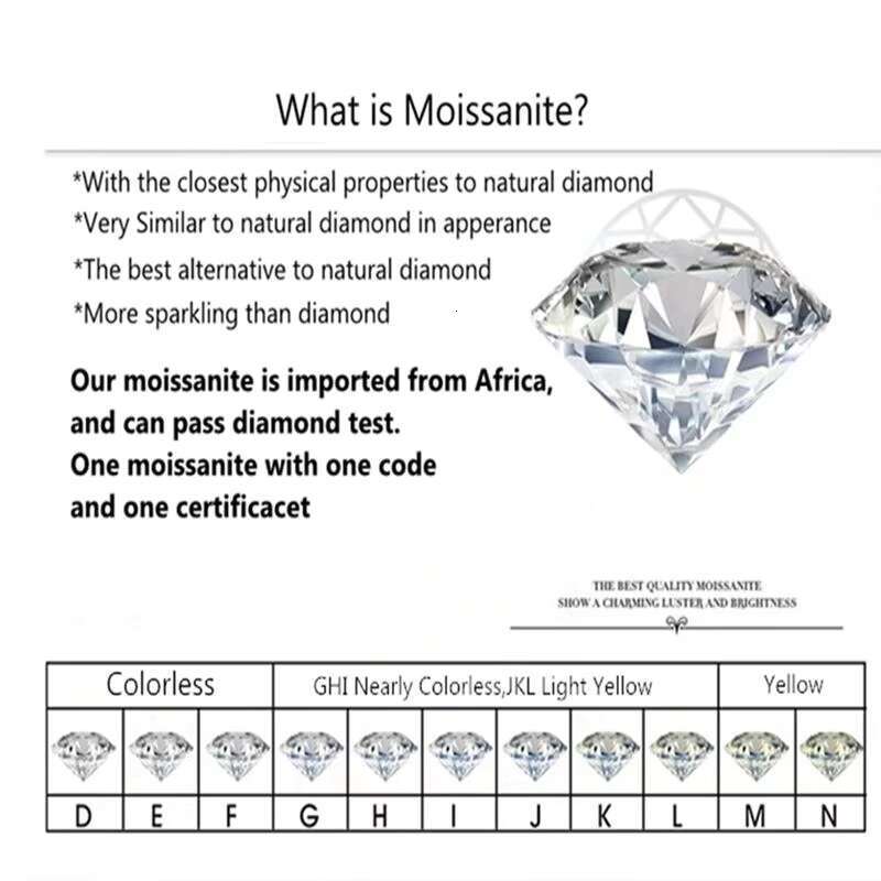 New Arrival Silver 925 Original Brilliant Cut 3 Ct Diamond Test Past D Color Moissanite Ring for Women Wedding Fine Jewelry