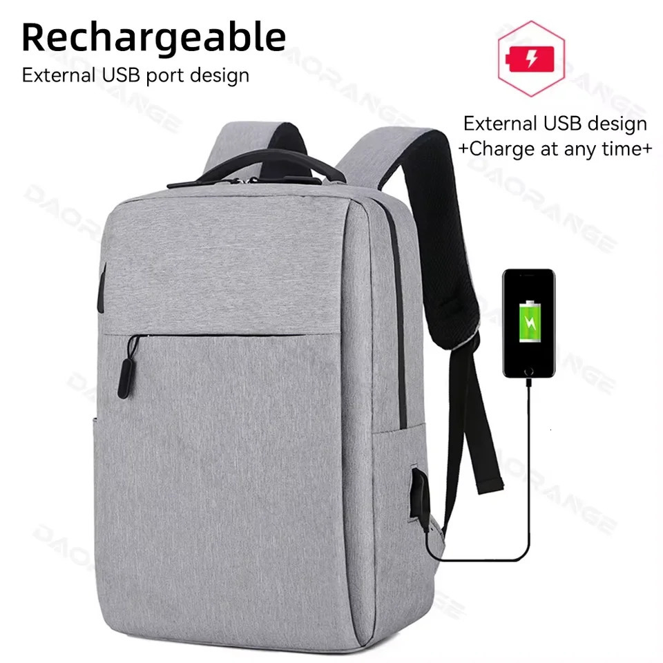Laptop Bag USB Backpack for Air Pro Asus HP Dell Large Capacity Travelling Waterproof Multi-pockets Laptop Cover 250624