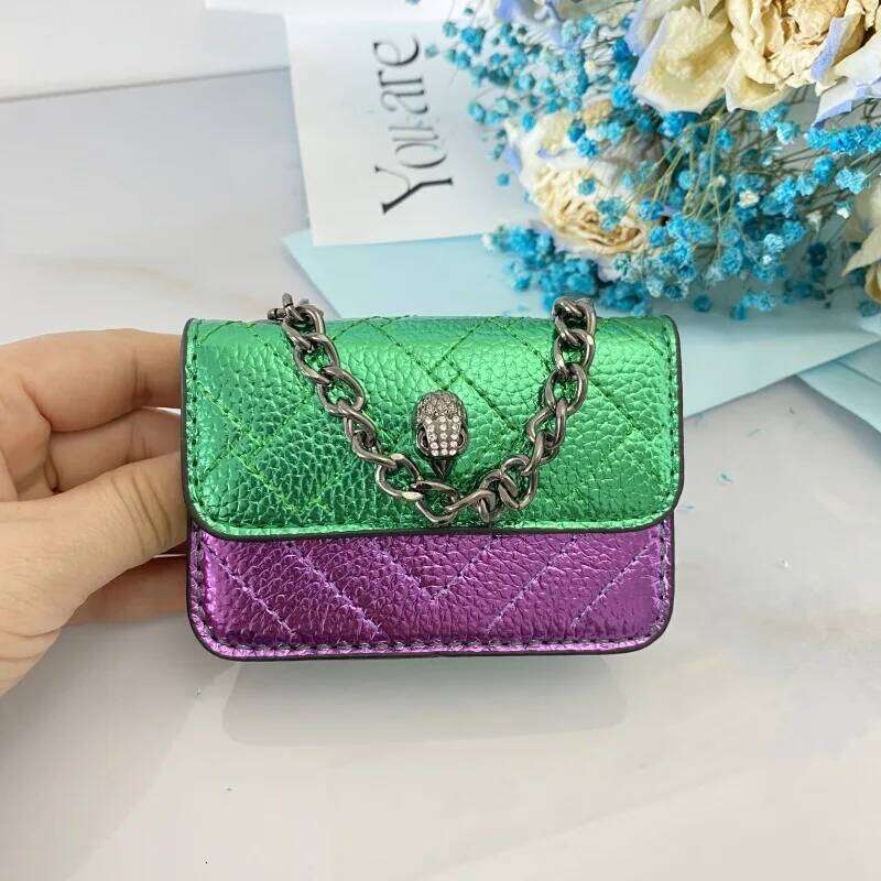 2025 New Mini Women Chain Crossbody Leisure Splice Small Square Shoulder Design Messenger Bag Purse And Handbag