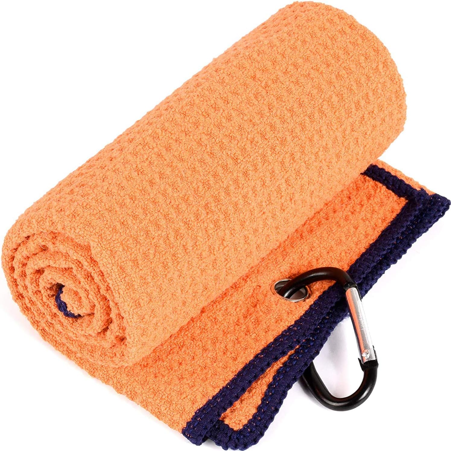 Wholesale Custom Logo Printed Blue Recycled Microfiber Waffle Weave Golf Sports Towel Jacquard Technique for Sports enthusiasts