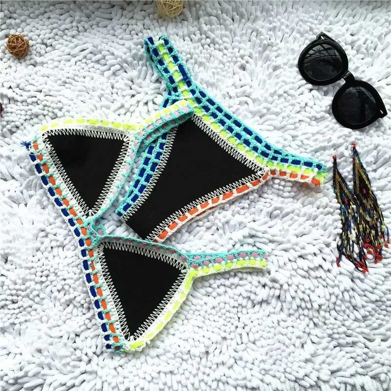 Sexy Bikinis Women Swimsuit Summer Neoprene Bikini Beach Wear Surf Biquini Female Swimwear Two Piece Brazilian Bathing Suit Hot XJ250624