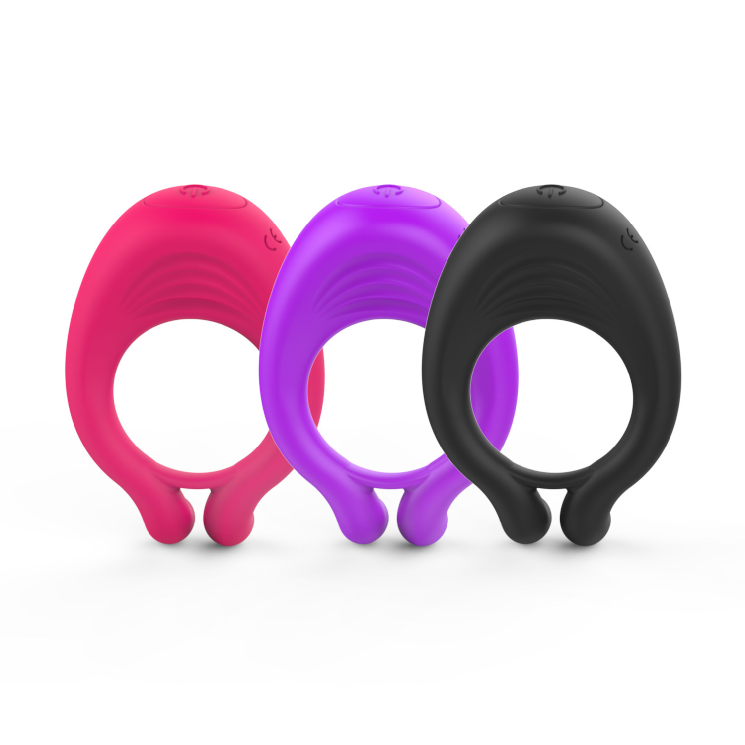 Haoqi Fun New Silicone Vibrating Ring Male Vibrator Massager Sex Toy