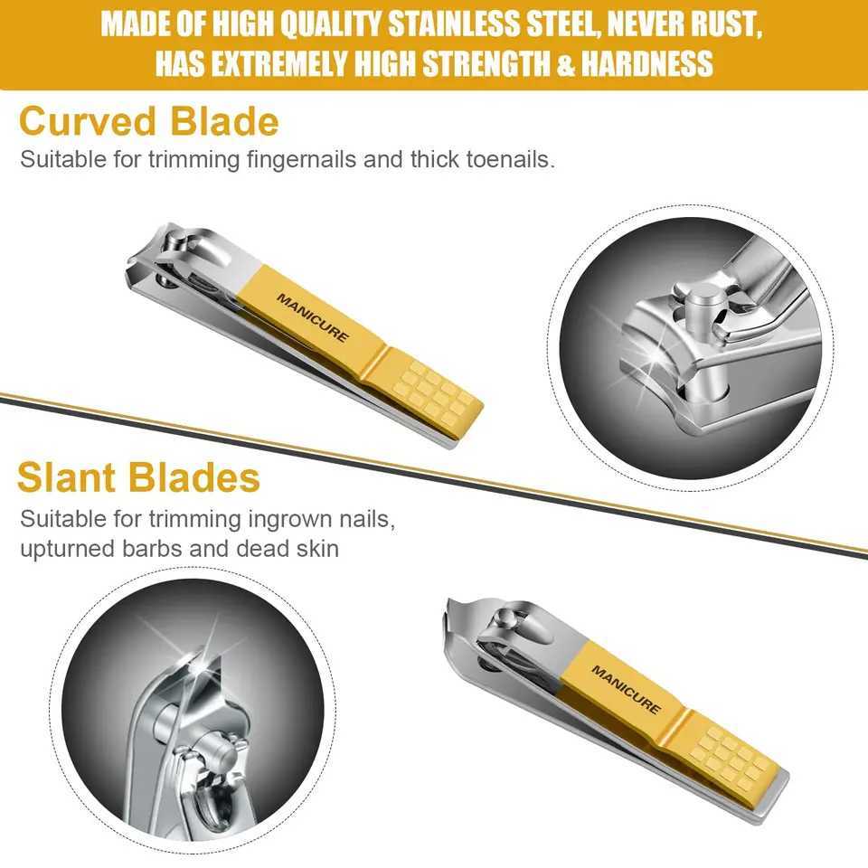 Manicure Set Professional Nail Clippers Pedicure Kit 16 PCs Stainless Steel Nail Care Tools Grooming Kit with Luxurious Travel R250625