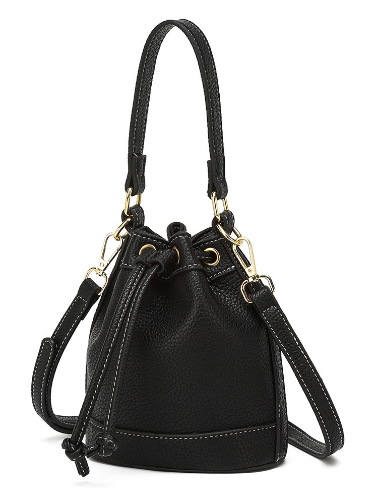 DHwanglijia designer bags 2025 for Women Fashion Versatile Bucket Crossbody Shoulder Drawstring Bag