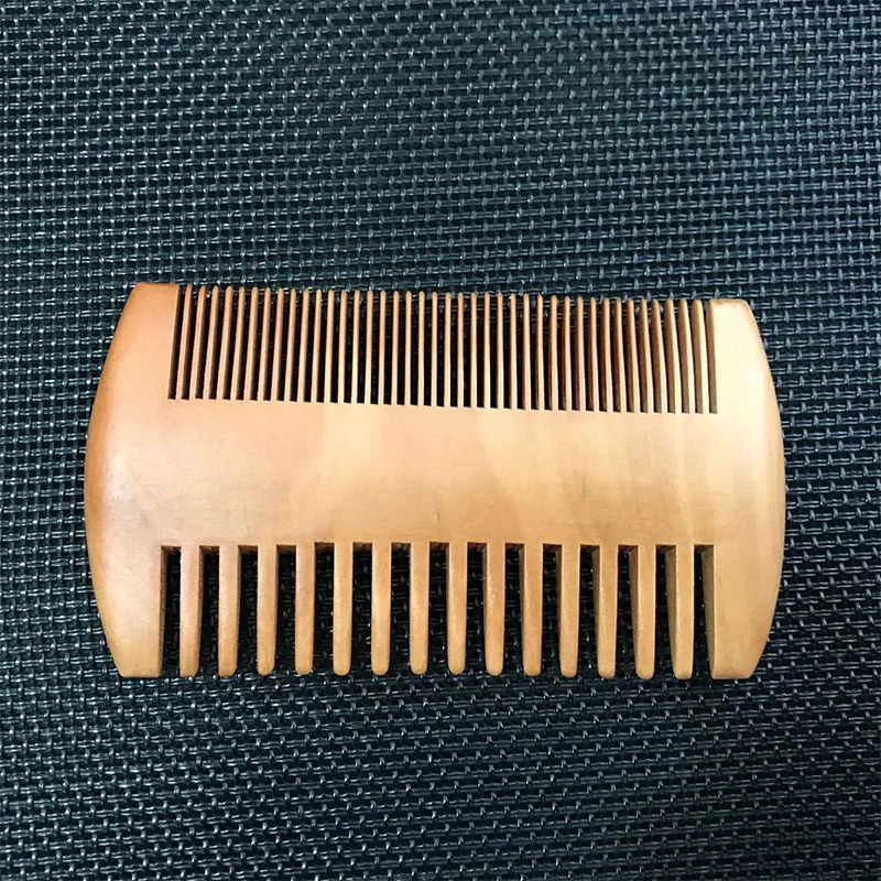 Wooden Beard Comb Anti Static Wood Pocket Comb with Fine Coarse Teeth For Beard Hair Mustaches Beard Hair Comb maquiagem 250625