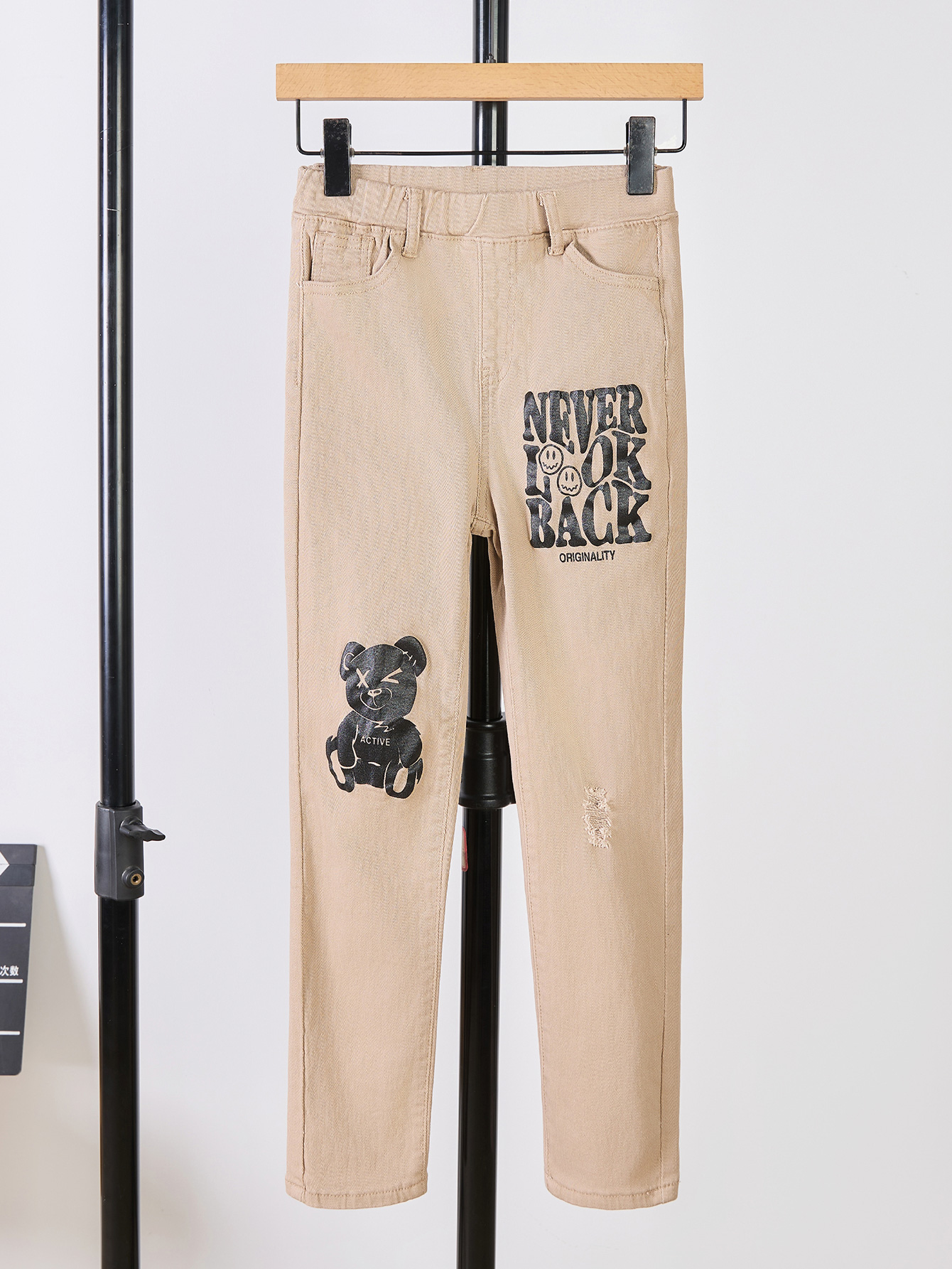 Children's Short Sleeve T-Shirt with Khaki Pants Set - Boys' Summer Fashion Casual Outfit