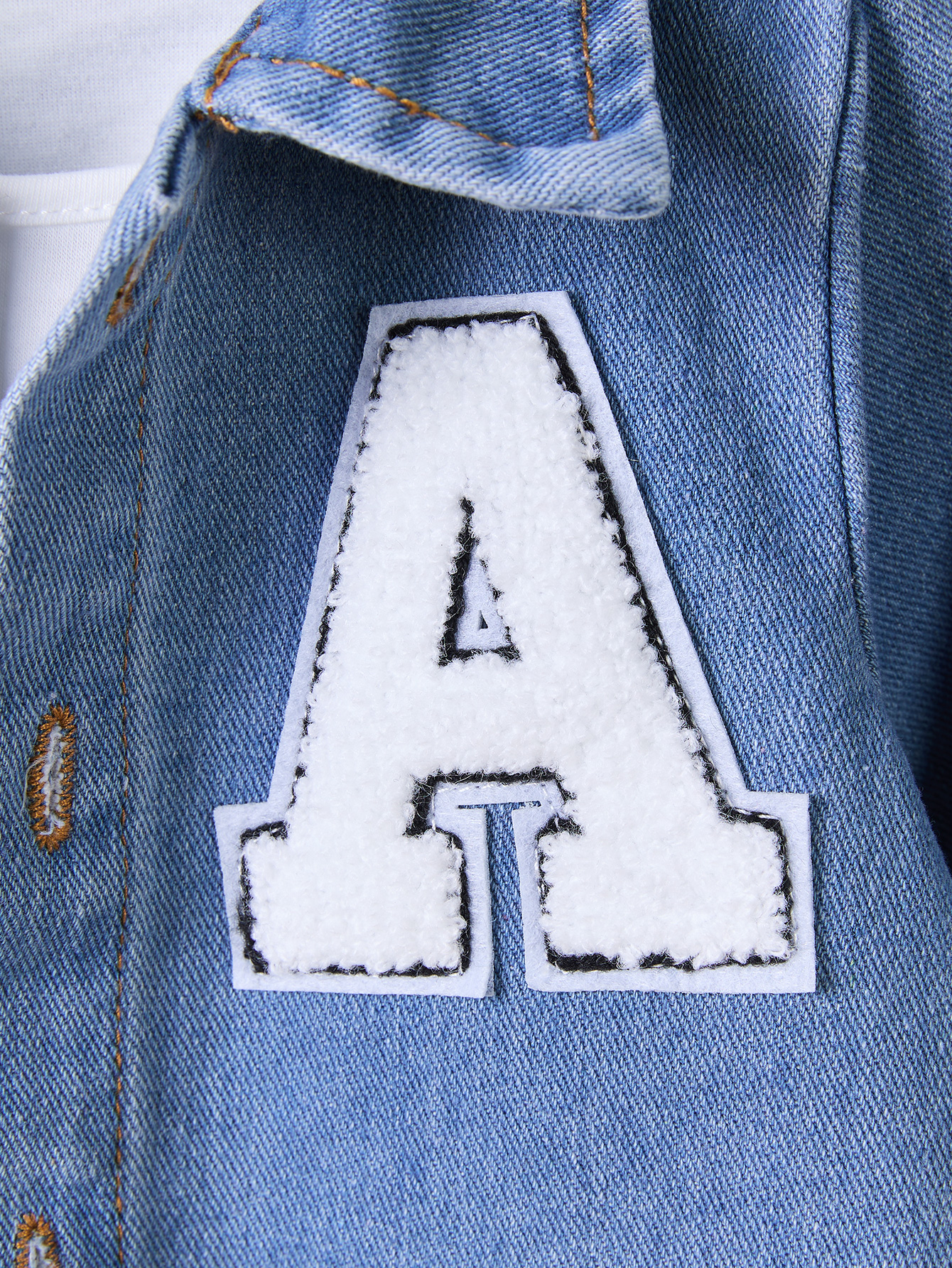 Children's Spring-Autumn Denim Outfit - Long-Sleeve Jacket with Jeans Pants Set